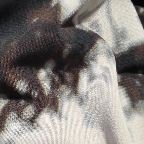 WORTHINGTON | XL | Womens | stretchy blouse | dark brown/tan/white - Picture 6 of 7